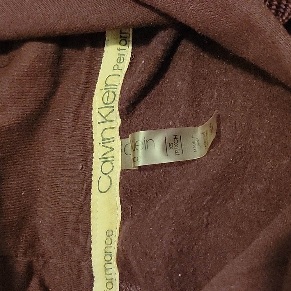 Calvin Klein Burgundy Hoodie Sweatpants Set XS - Picture 8 of 8